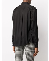 Мужская черная рубашка с длинным рукавом от Ami Paris