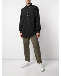 Мужская черная рубашка с длинным рукавом от Engineered Garments
