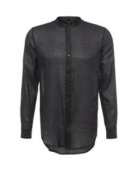 Мужская черная рубашка с длинным рукавом от Sweewe