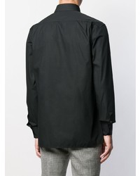 Мужская черная рубашка с длинным рукавом от Balmain