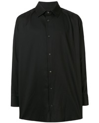 Мужская черная рубашка с длинным рукавом от Th X Vier Antwerp