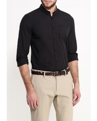 Мужская черная рубашка с длинным рукавом от Tom Tailor