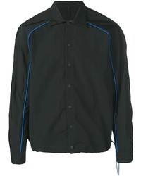 Мужская черная рубашка с длинным рукавом от Unravel Project