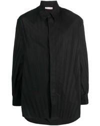 Мужская черная рубашка с длинным рукавом от Valentino Garavani
