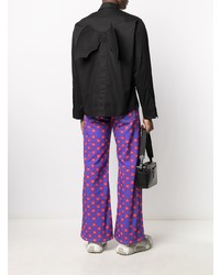 Мужская черная рубашка с длинным рукавом от DUOltd