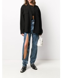 Мужская черная рубашка с длинным рукавом от Ambush