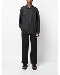 Мужская черная рубашка с длинным рукавом от mfpen