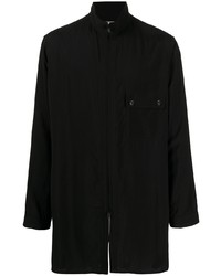Мужская черная рубашка с длинным рукавом от Yohji Yamamoto