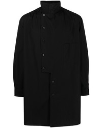 Мужская черная рубашка с длинным рукавом от Yohji Yamamoto