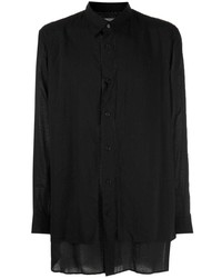 Мужская черная рубашка с длинным рукавом от Yohji Yamamoto