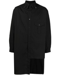 Мужская черная рубашка с длинным рукавом от Yohji Yamamoto