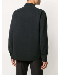 Мужская черная рубашка с длинным рукавом от Filippa K