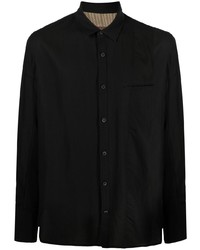 Мужская черная рубашка с длинным рукавом от Ziggy Chen