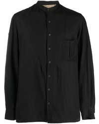 Мужская черная рубашка с длинным рукавом от Ziggy Chen