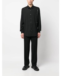 Мужская черная рубашка с длинным рукавом от costume national contemporary