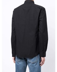Мужская черная рубашка с длинным рукавом от Hugo