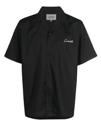 Мужская черная рубашка с коротким рукавом с вышивкой от Carhartt WIP