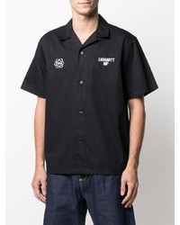Мужская черная рубашка с коротким рукавом с вышивкой от Carhartt WIP