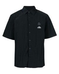 Мужская черная рубашка с коротким рукавом с вышивкой от SPORT b. by agnès b.