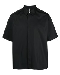 Мужская черная рубашка с коротким рукавом с принтом от Oamc
