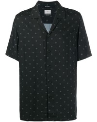 Мужская черная рубашка с коротким рукавом со звездами от Ksubi