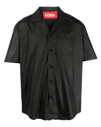 Мужская черная рубашка с коротким рукавом от 032c