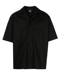 Мужская черная рубашка с коротким рукавом от 44 label group