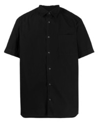 Мужская черная рубашка с коротким рукавом от A.P.C.