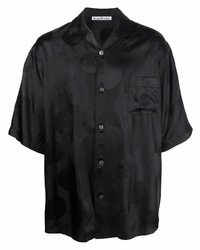Мужская черная рубашка с коротким рукавом от Acne Studios