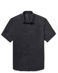 Мужская черная рубашка с коротким рукавом от Alexander McQueen