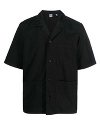 Мужская черная рубашка с коротким рукавом от Aspesi