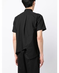 Мужская черная рубашка с коротким рукавом от Black Comme Des Garçons