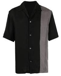 Мужская черная рубашка с коротким рукавом от Attachment