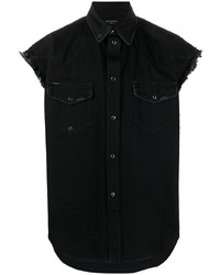 Мужская черная рубашка с коротким рукавом от Balenciaga
