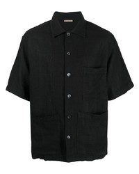 Мужская черная рубашка с коротким рукавом от Barena