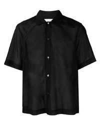 Мужская черная рубашка с коротким рукавом от BERNER KUHL