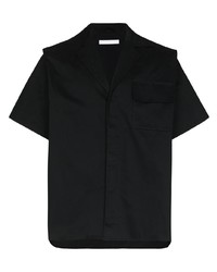 Мужская черная рубашка с коротким рукавом от Bianca Saunders
