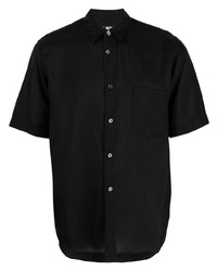 Мужская черная рубашка с коротким рукавом от Black Comme Des Garçons