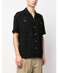 Мужская черная рубашка с коротким рукавом от Andersson Bell