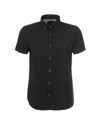 Мужская черная рубашка с коротким рукавом от Burton Menswear London