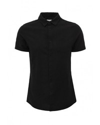 Мужская черная рубашка с коротким рукавом от Burton Menswear London