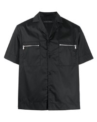 Мужская черная рубашка с коротким рукавом от Christian Pellizzari