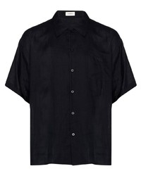 Мужская черная рубашка с коротким рукавом от COMMAS