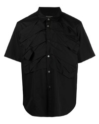 Мужская черная рубашка с коротким рукавом от Comme Des Garcons Homme Plus