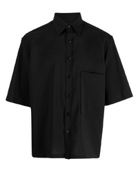 Мужская черная рубашка с коротким рукавом от Costumein