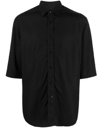 Мужская черная рубашка с коротким рукавом от Costumein