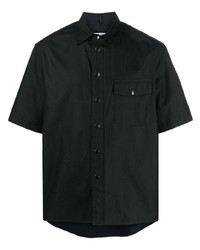 Мужская черная рубашка с коротким рукавом от Destin