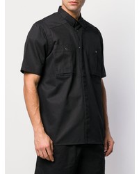 Мужская черная рубашка с коротким рукавом от Ktz