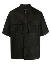 Мужская черная рубашка с коротким рукавом от Diesel