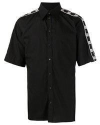 Мужская черная рубашка с коротким рукавом от Dolce & Gabbana